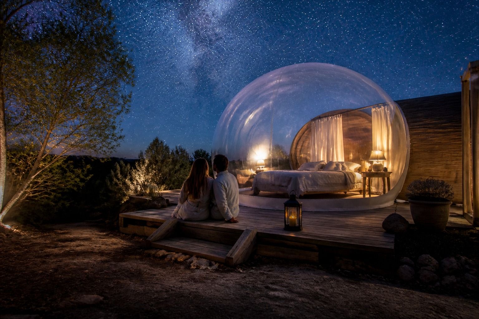 Hotel burbuja en Cataluña: guía para dormir bajo las estrellas